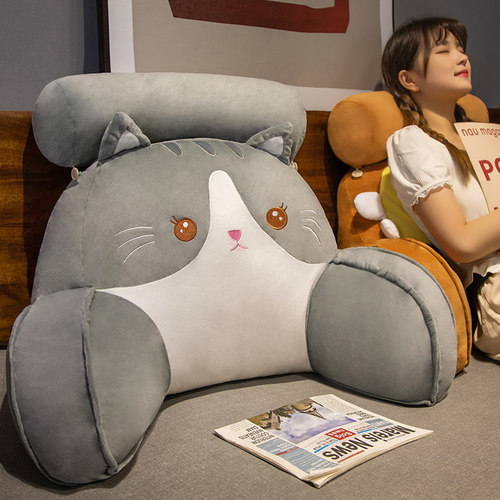 床头软包大靠背护腰靠枕沙发抱枕床上靠垫枕头学生宿舍玩手机神器