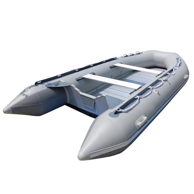 5.5米 铝合金地板橡皮艇 PVC充气橡皮船 海钓船 钓鱼船