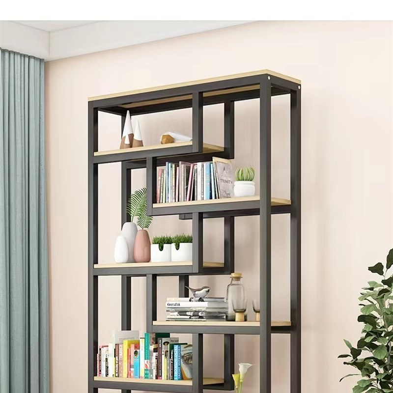 书架置物架陈列架隔断玄关屏风铁艺落I地多层展示柜货架收纳花架