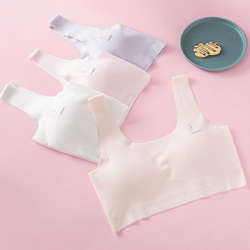 女童内衣小背心发育期12岁防凸点少女文胸无痕初中高中学生抹胸棉
