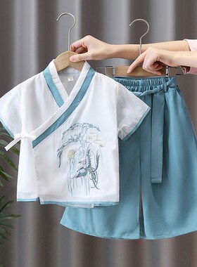 男童汉服夏季薄款儿童高端中国风唐装男孩幼儿园古装新中式国学服