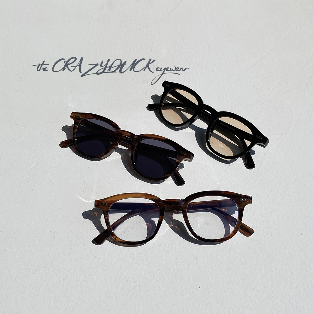 韩版黑色小框墨镜男铆钉椭圆方框复古街拍偏光太阳眼镜女开车潮流