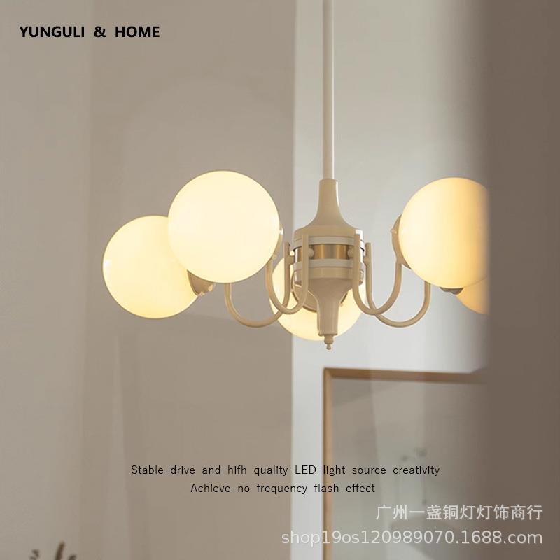 法式奶油风卧室餐厅吊灯北欧现代简约设计师创意魔豆客厅吊灯