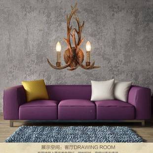 鹿壁美771灯式 饰 复古工业风走角廊过道壁北欧灯书房床头灯民宿装