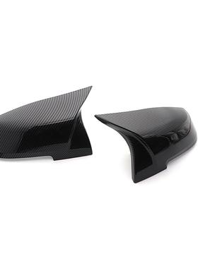 适用于宝马1F3024系M2F303后F32M改装镜M3碳纤纹视壳牛角AN款罩盖