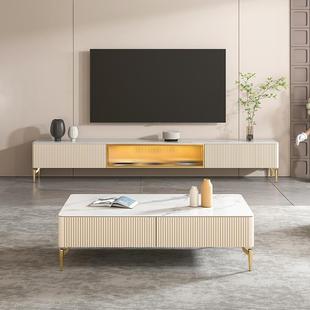柜电视现代简约茶几组合板轻奢岩地客厅柜小AJA户型卧室新款 电视