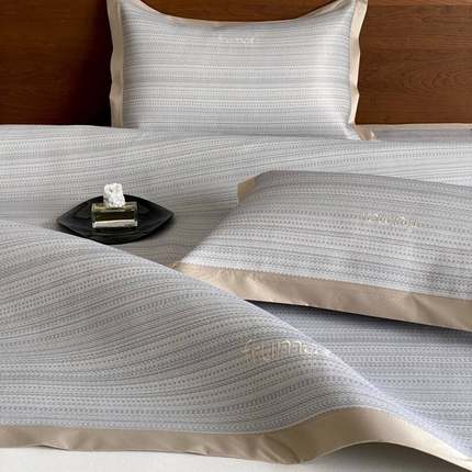 A类婴幼儿抗菌感冰丝洗BG藤凉席5D冰透气网孔夏季可水空调软凉凉