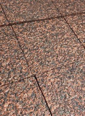 河北贵妃红材花岗岩荔枝面园林广场地铺板红80769石色小粒颗石材