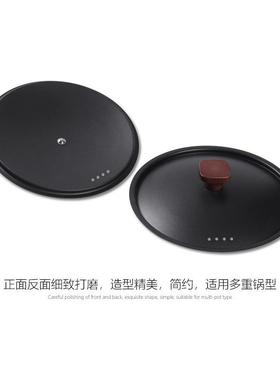 锅盖家用铁盖色通煎用黑型老式特厚炒锅锅原厂子原RLE装盖易清洗