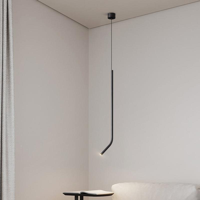 意式室极简全铜卧床头吊灯酒现餐代简约长线吧台厅工程86321店轻