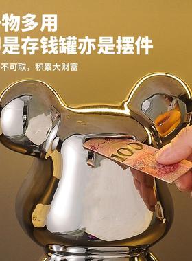 50C暴M力熊入门blx玄间关摆件大轻奢高档号客厅电视柜服装店直播