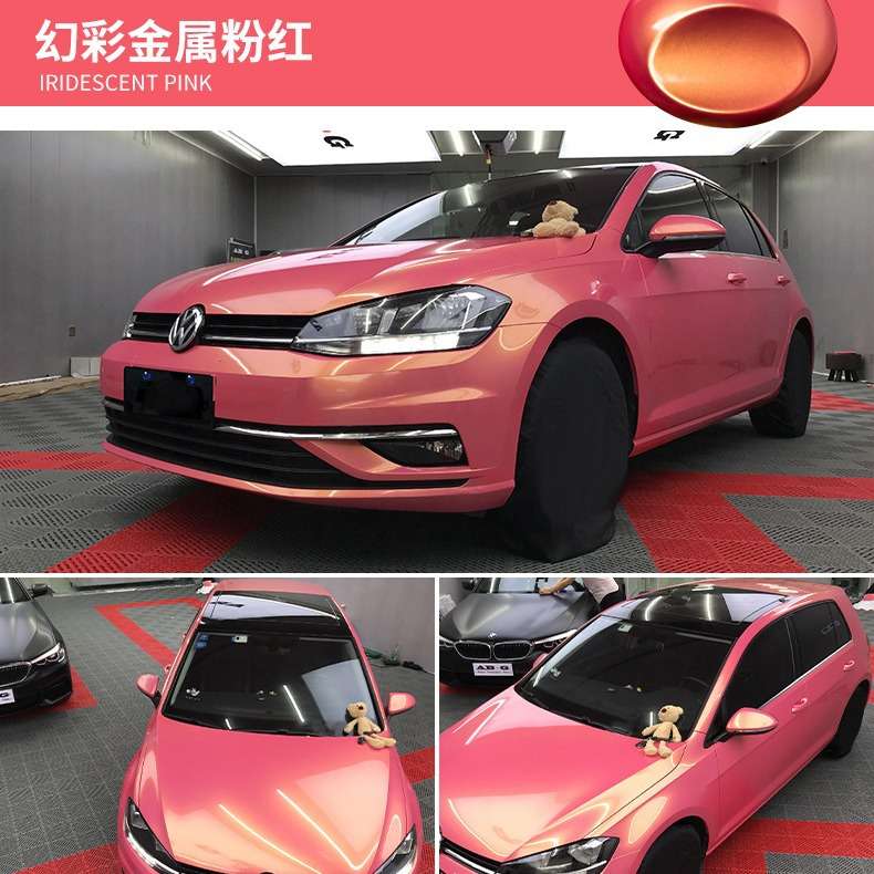 卡莱斯工厂直销幻彩金属改色膜幻彩孔雀绿整车贴天空蓝改装车贴纸