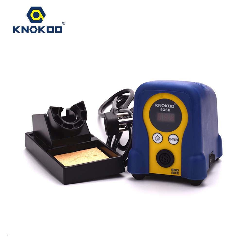 KNOKOO 936D焊台 60W恒温电烙铁防静电带数显无铅焊台