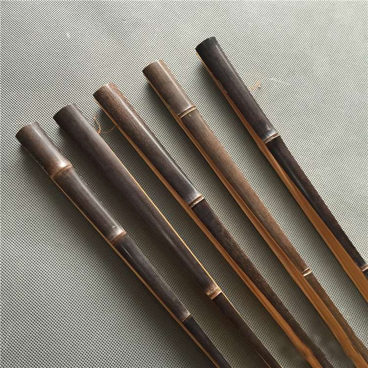 文玩折扇 9.5寸紫竹扇骨 有节扇骨 送苏工超薄扇面 紫竹空白折扇