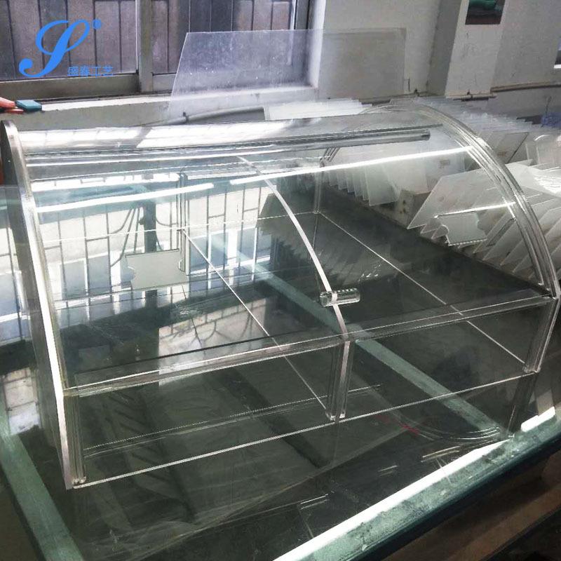 亚克力食品展示盒散装食品盒透明塑料酱菜盒超市商用防尘高档水晶