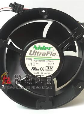 Nidec X17L24BS1M5-07A041 17250 24V 3.8A 17CM 轴流大风量风扇