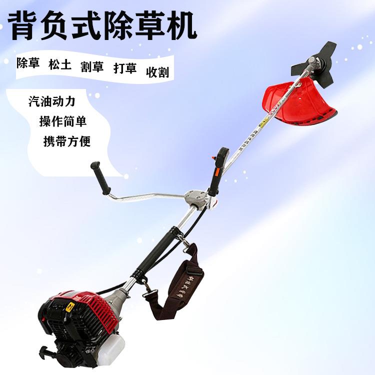 操作省力的园林打草工具 侧挂式汽油二冲程割草机 农田除草机