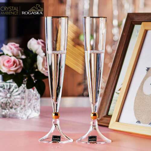 ROGASKA进口水晶玻璃家用香槟杯北欧创意轻奢香槟酒杯
