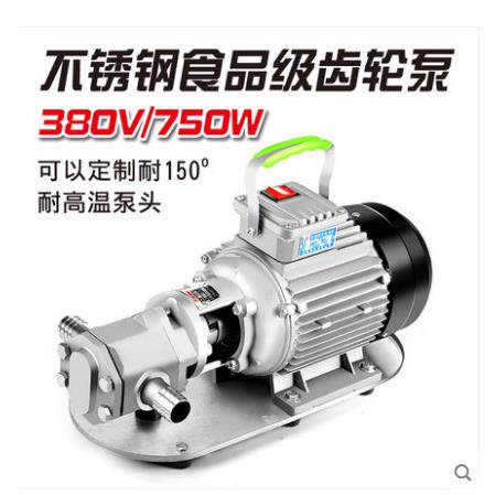 齿轮泵自吸不锈钢抽油泵高粘度机油变压器柴油食用油220V/380V电