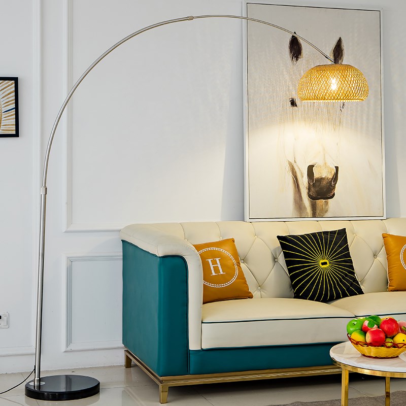 落地灯中式复古禅意民宿客厅茶室麻将阅读灯新中式沙发边茶几灯