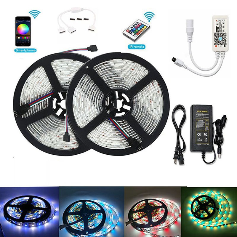 WIFI智能家暗槽灯5050贴片七彩防水柜台酒柜手办DIY氛围灯渐变