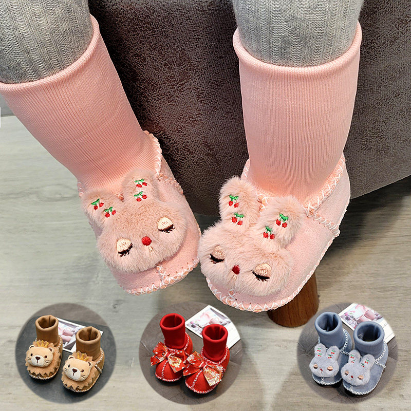 冬新生儿婴儿鞋子0-1岁加绒加厚婴儿鞋袜不掉软底幼儿棉鞋学步鞋,童鞋/婴儿鞋/亲子鞋,婴儿步前鞋/袜鞋,淘宝优惠券,粉丝福利购,淘宝优惠卷