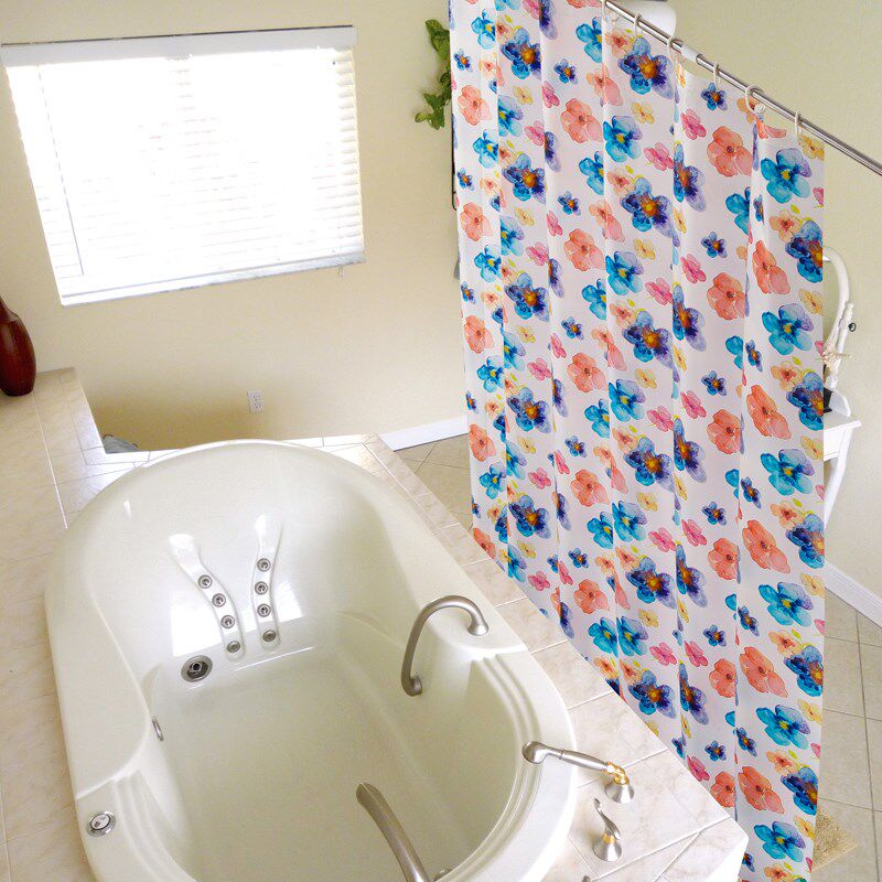 加厚防水防霉浴室浴帘卫生间隔断帘子挂帘窗帘布洗澡淋浴帘拉帘