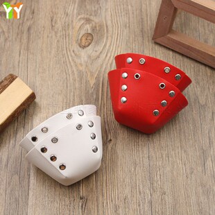 新款多色钉扣溜冰鞋配件防撞伤鞋头皮革保护套创意可拆卸溜冰鞋套