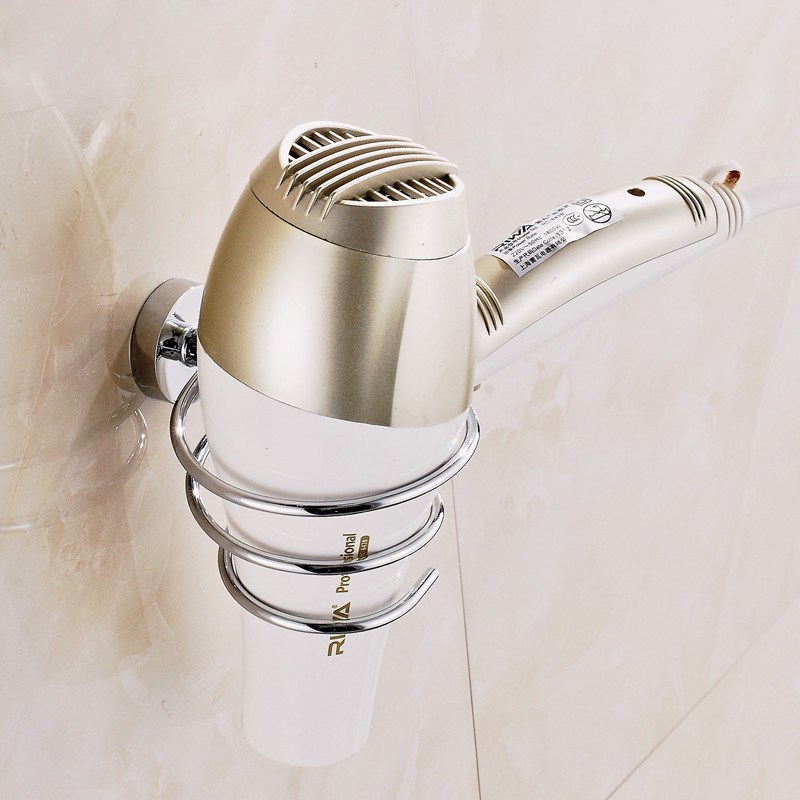 不锈钢吹风机架卫生间置物架酒店吹风筒收纳挂架浴室壁挂吹风机架