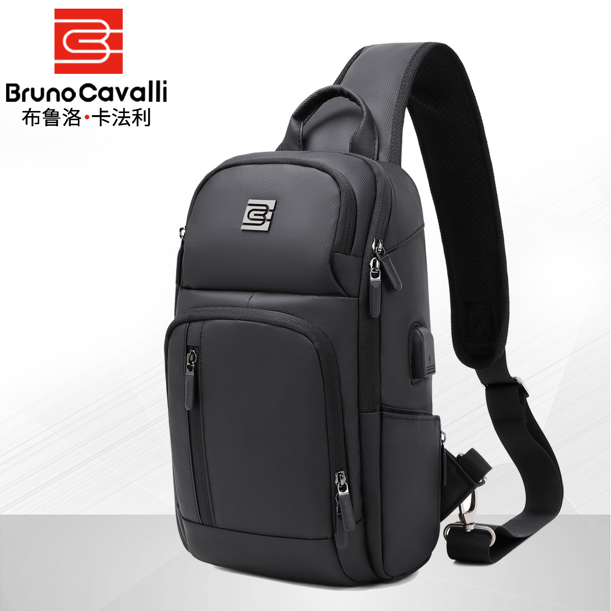 斜挎包男大容量胸包摩托车斜跨单肩包皮胶膜背包挎包男士骑行跨包,箱包皮具/热销女包/男包,胸包,淘宝优惠券,粉丝福利购,淘宝优惠卷