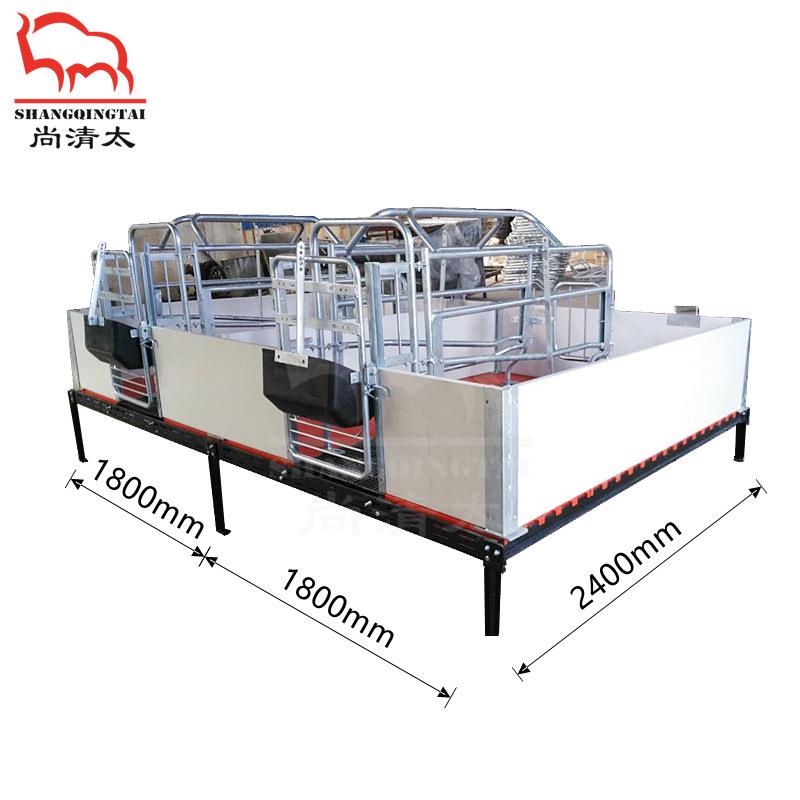 欧式母猪产床养殖设备母猪分娩栏热浸锌栏位养殖器材