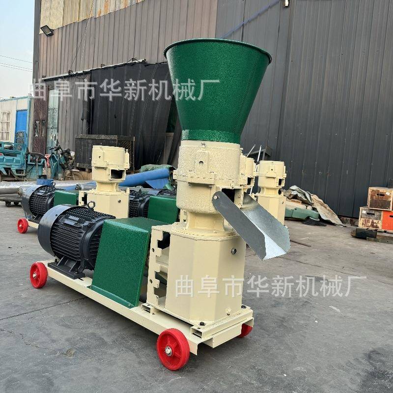 毛毛虫制粒机牛羊饲料颗粒机出口养殖饲料颗粒机