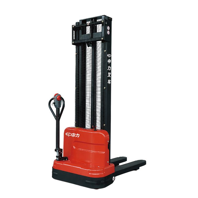 厂家直供JS141步行式1.4吨堆高车全电动搬运车电动堆垛车托盘升高