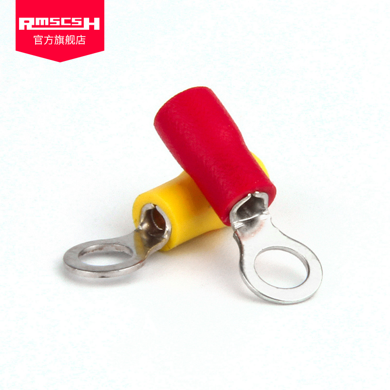 RV3.5/5.5-4/5S/6L/8/10/12预绝缘冷压接线端R子2.5平方线鼻子线