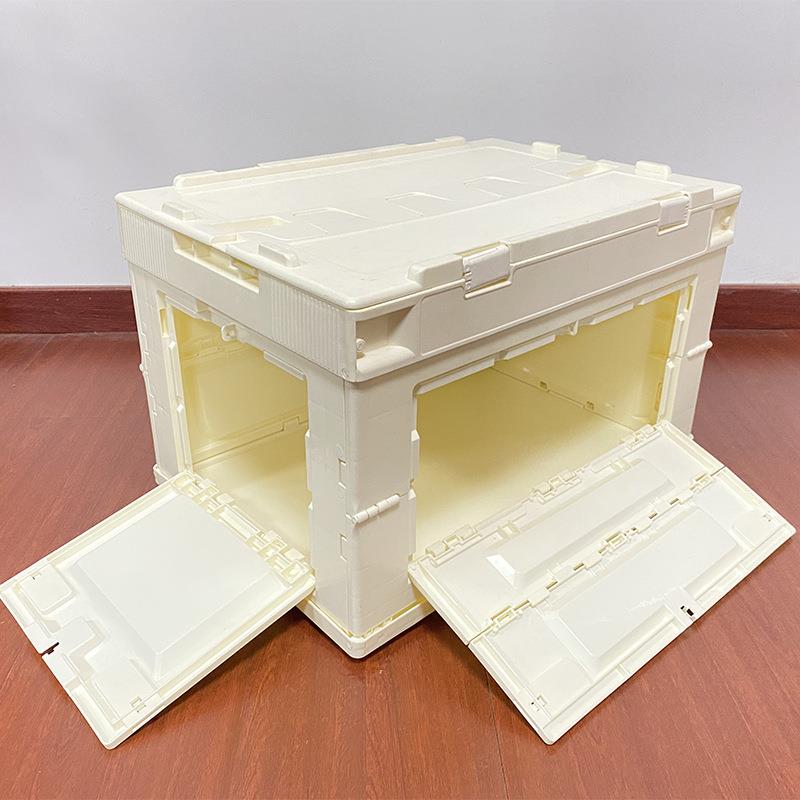 工厂定logo颜色网红储物塑料潮牌收500-300纳箱箱韩折时叠版箱尚