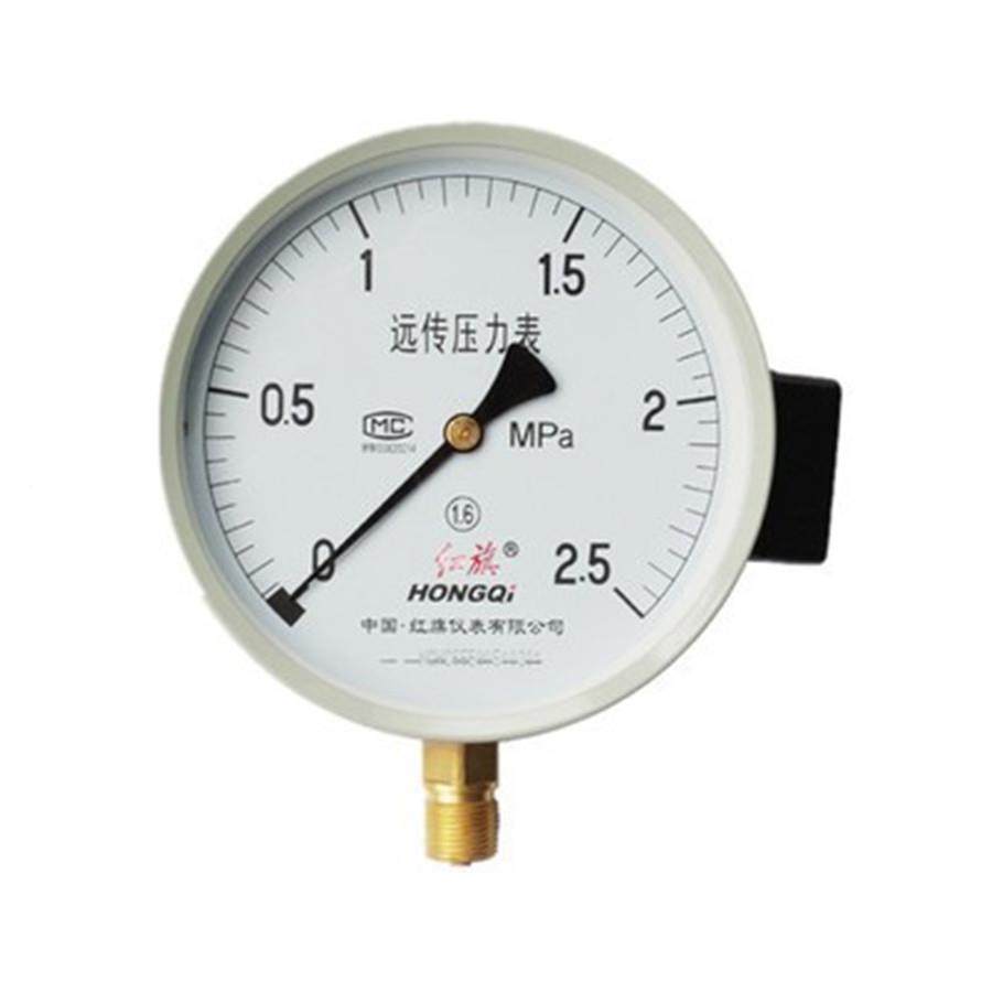 红旗远传压力表YZ-500-1MPA电阻远传压力表5YUGFTZ101T.6m1pa