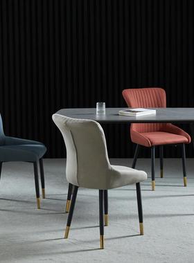 GC-61M09Y椅家用科技布餐椅现代简约背TGU凳子网红酒店洽靠谈餐桌