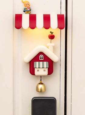 趣阿高楹立体可爱有圣诞铃树冰箱贴级个性创GJ2510dl意铛洞洞板磁