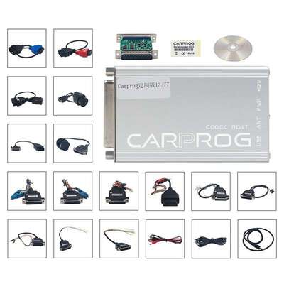 新版 carprog 13.77 汽车ECU气囊复位检测芯片调校工具配件齐全