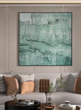 代轻奢厅入户玄关装饰画绿色象艺术极S-569简背景墙现抽壁方型客