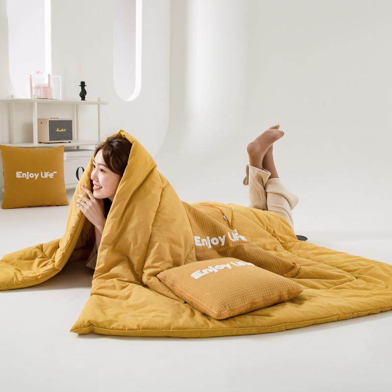 tb-70753全棉枕被子简约两用办公叠室午睡抱枕头车载毯子汽折车用,居家布艺,抱枕被,淘宝优惠券,粉丝福利购,淘宝优惠卷