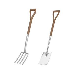 园锹园林艺铲土翻地钢叉铁锹外四齿松叉锹铲户无品牌/挖掘挖土