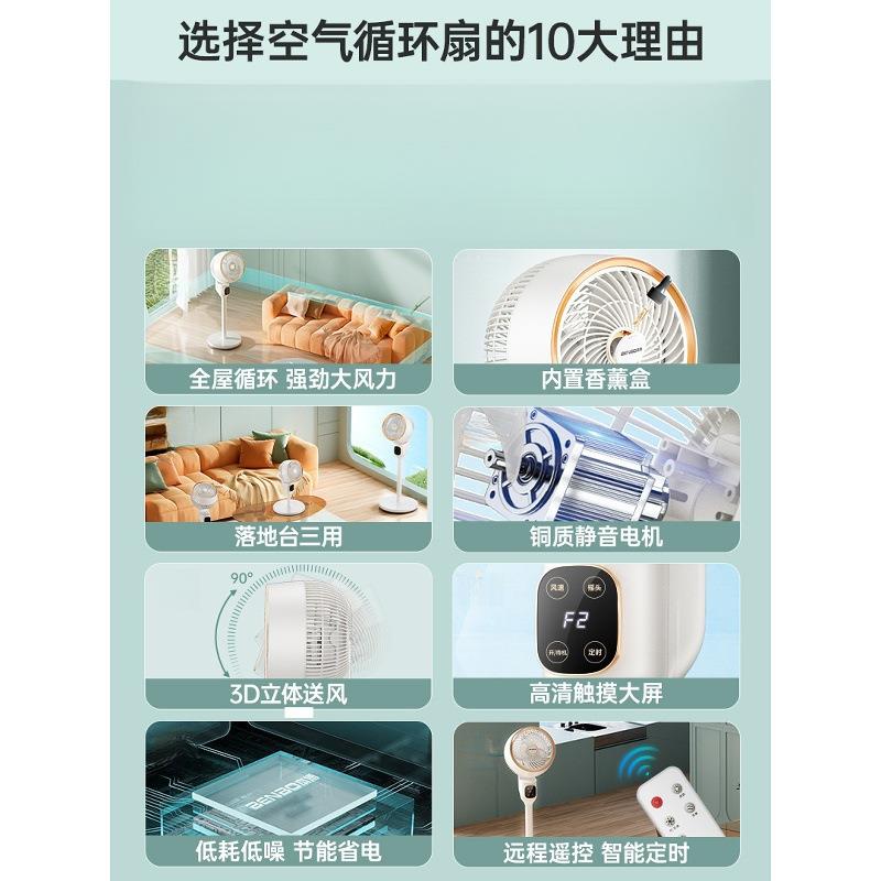 德国空气循环扇电风扇家用静音小型台式落地扇立式办公室电扇
