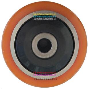 林德L14AP电动堆高机驱动轮主动轮子 林德堆高车后轮橡皮轮滚轮胎