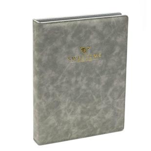 餐饮酒店客房服务指南夹皮革活页文件夹菜谱夹外套A4文件夹留言夹