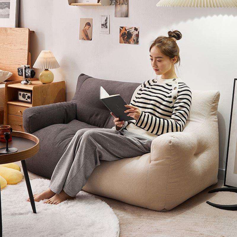 懒人沙发客厅2025新款小户型双人布艺奶油风卧室出租房休闲小沙发