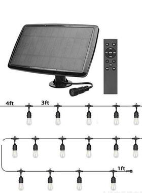 15LED遥控灯串庭院节日户外防水装饰暖白光灯太阳能S14露营灯串