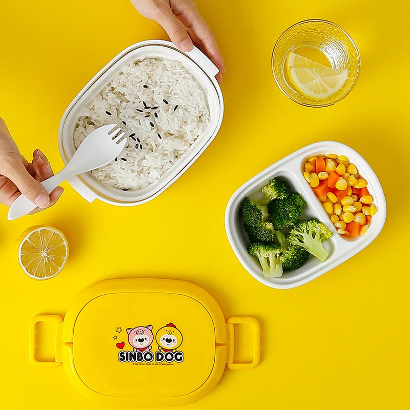 陶瓷内胆保温手提便当盒套装户外工作学生lunch box便携午餐盒