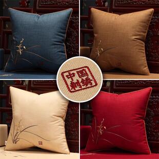 新中式抱枕沙发客厅现代简约大号靠枕套护腰含芯床头靠垫大号腰垫