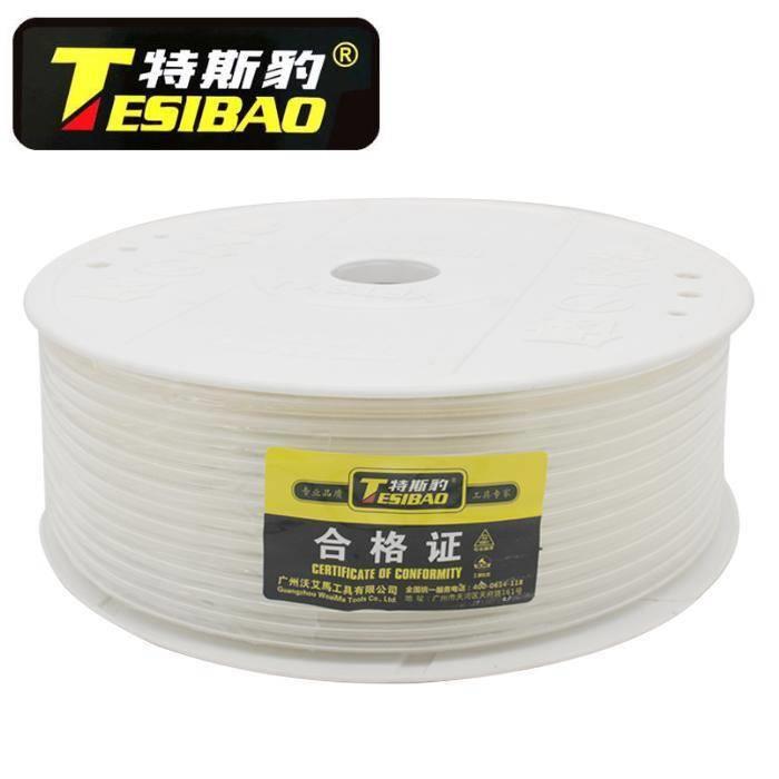 特斯豹气动PU气管8*5/6*4/10*6.5/12*8气泵空压机透明软管透明/红